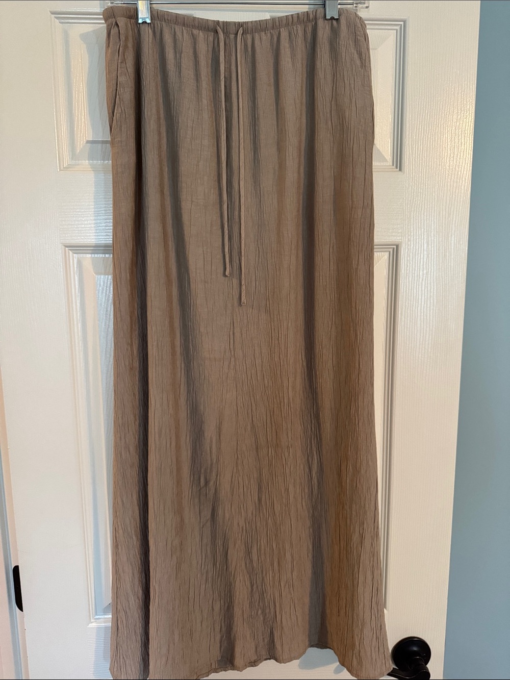 ZARA Taupe Gauze Maxi Skirt